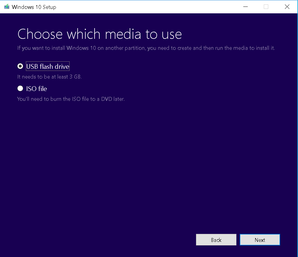 Windows 10 telepítése a nulláról 3 optiuni 2 stick